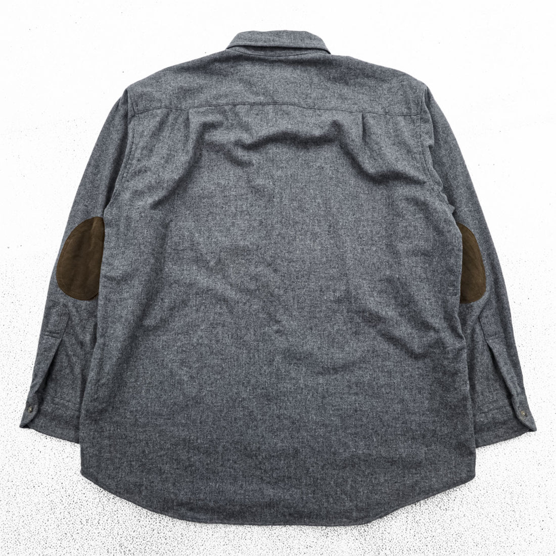 PENDLETON Long-Sleeve Flannel Shirt, Size XL, Grey, TRAIL SHIRT, Leather Elbow Patches