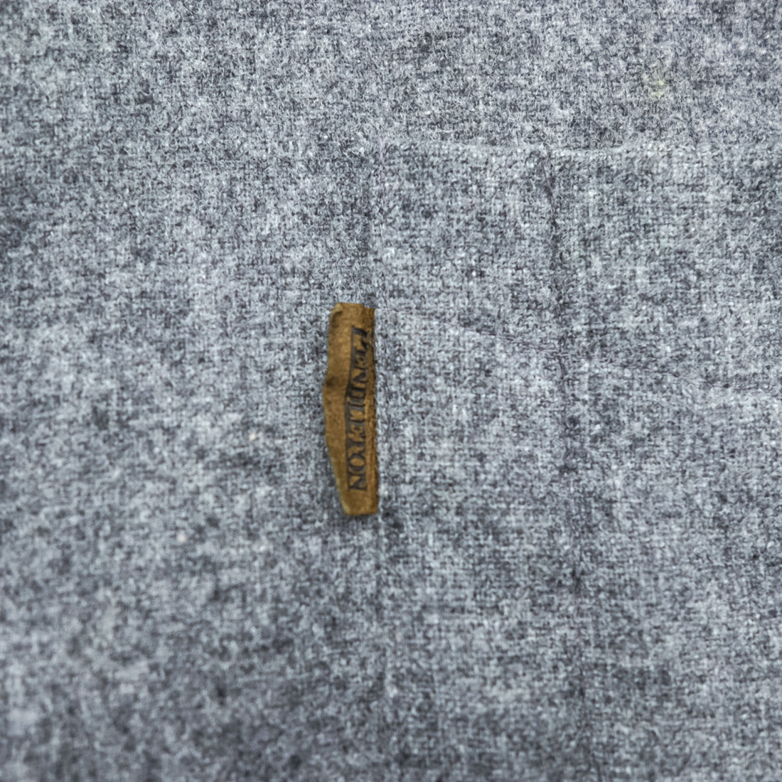PENDLETON Long-Sleeve Flannel Shirt, Size XL, Grey, TRAIL SHIRT, Leather Elbow Patches