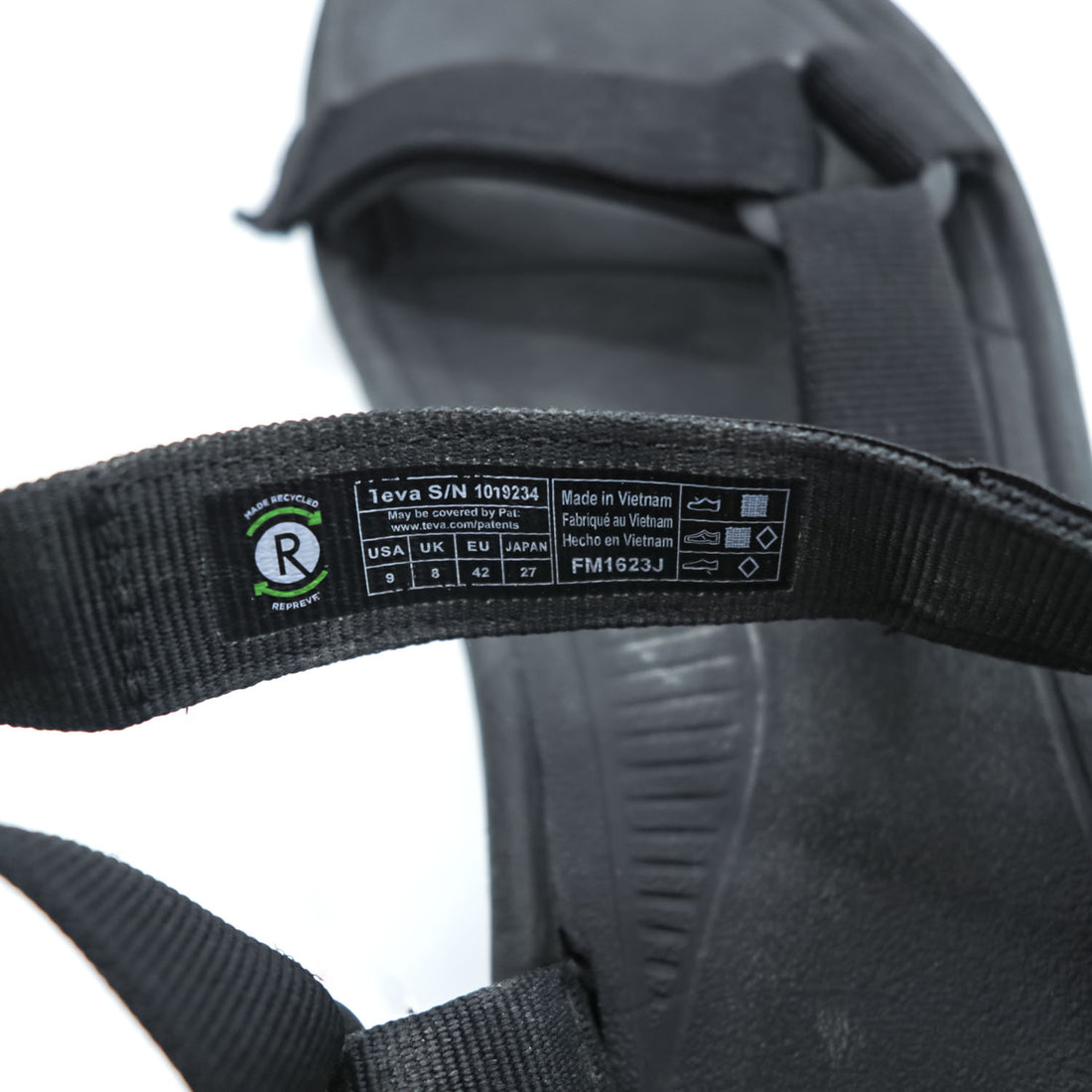 Teva ハリケーン HURRICANE XLT2 スポーツサンダル 27cm ブラック EVAミッドソール ストラップ FM1623