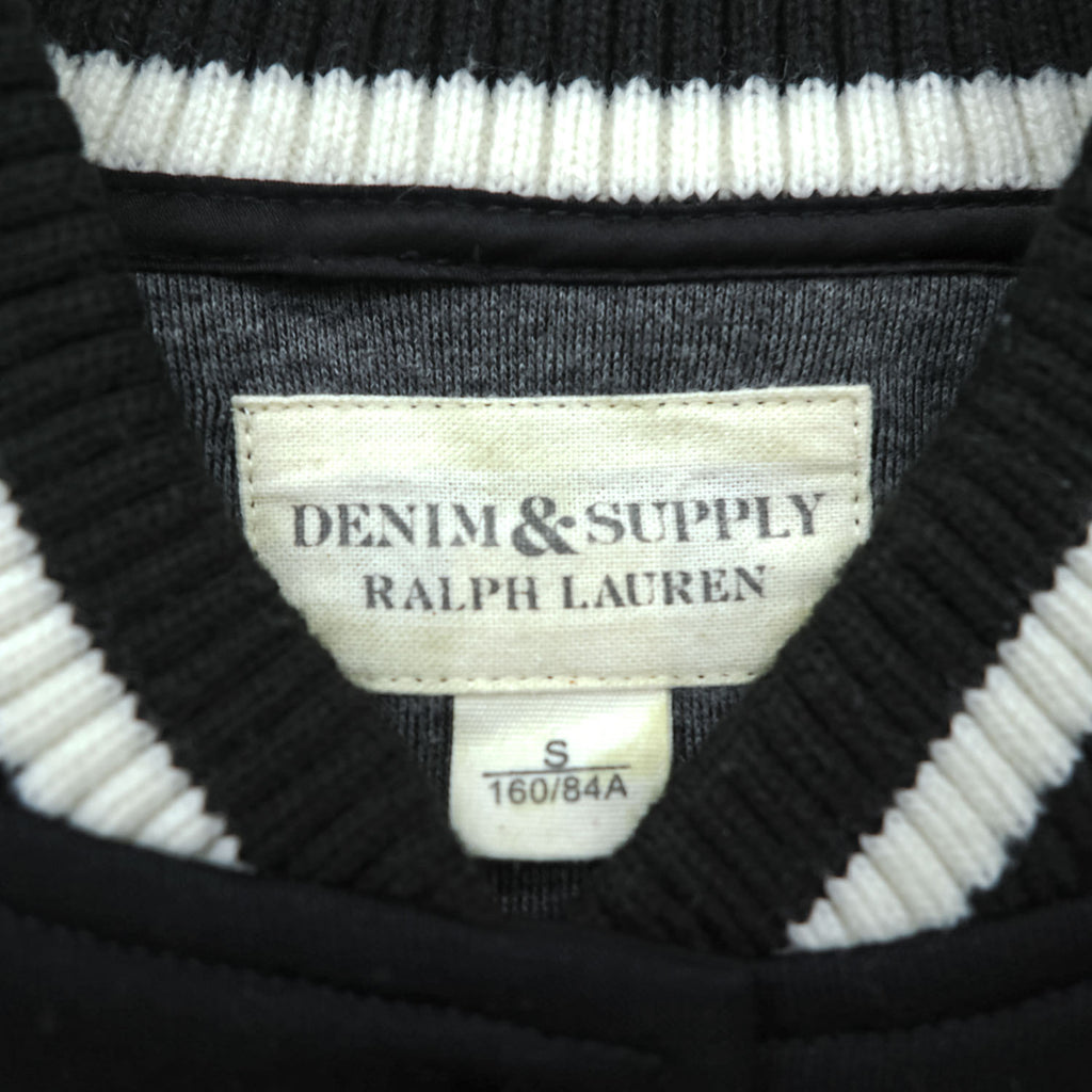 DENIM & SUPPLY RALPH LAUREN Souvenir Jacket, Size S, Black, Tiger and Eagle Embroidery, Snap Buttons