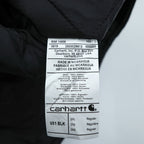 carhartt ダック 中綿 ワークベスト 2XL ブラック キルティング ジップアップ V01 ビッグサイズ