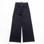 40s Vintage US Navy Naval Clothing Factory Wool Sailor Pants Lace Back Anchor Button A Zip Dark Navy