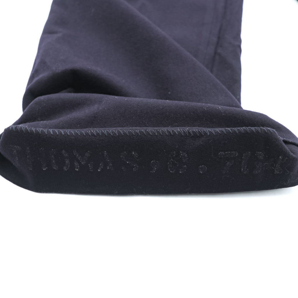 40s Vintage US Navy Naval Clothing Factory Wool Sailor Pants Lace Back Anchor Button A Zip Dark Navy