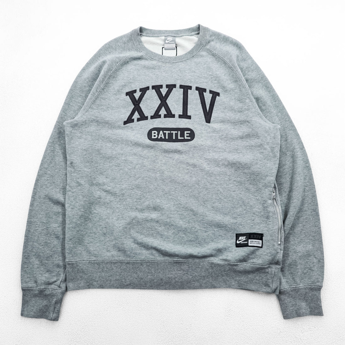 NIKE スウェット トレーナー L グレー サイド ジップポケット XXIV BATTLE KOBE BRYANT 452335-063