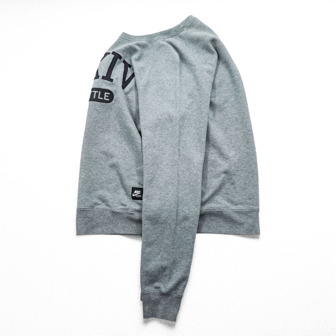 NIKE French Crew Sweatshirt, Size L, Gray, XXIV BATTLE KOBE BRYANT, 452335-063