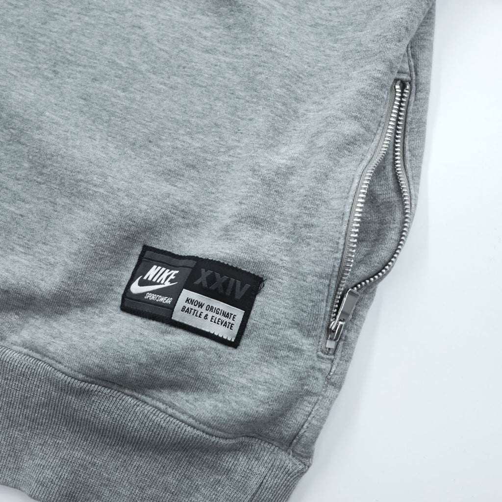 NIKE French Crew Sweatshirt, Size L, Gray, XXIV BATTLE KOBE BRYANT, 452335-063