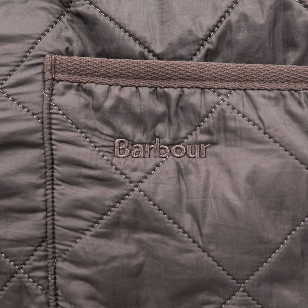 Barbour リバーシブル キルティングベスト フリースライナー XL ブラウン ナイロン MLI0002