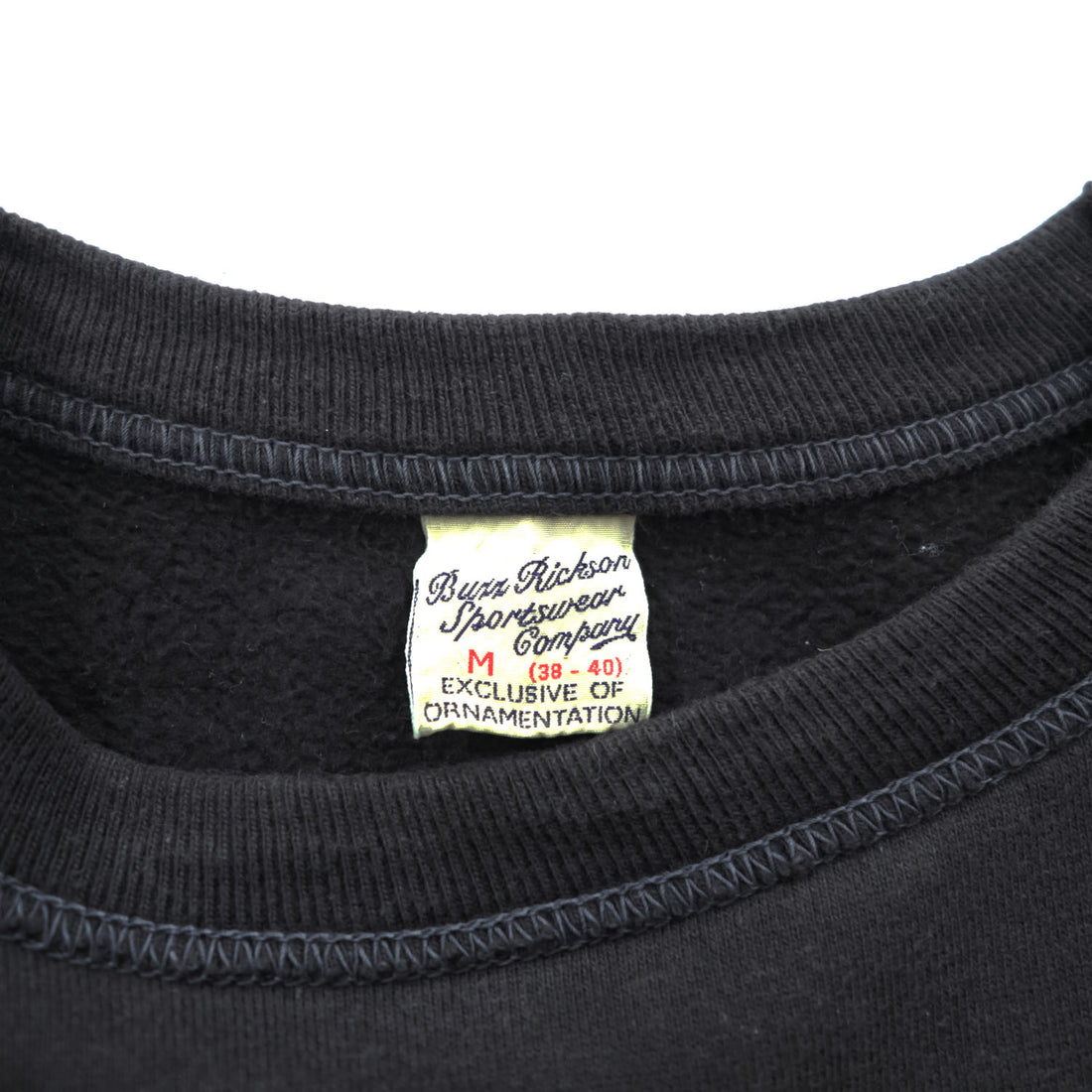 BUZZ RICKSON'S US AIR FORCE 434th Fighter Squadron Sweatshirt Black M Made in Japan