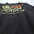 BUZZ RICKSON'S US AIR FORCE 434th Fighter Squadron Sweatshirt Black M Made in Japan