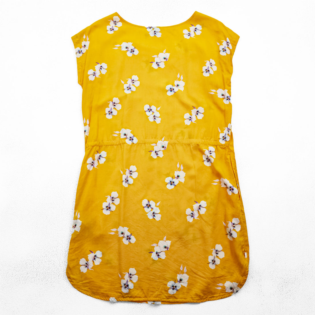 Patagonia June Lake Dress, Size M, Orange, Floral Pattern, 58390