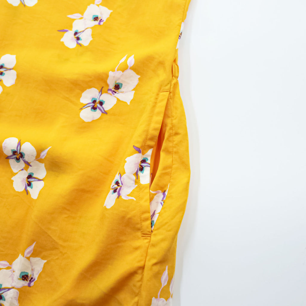 Patagonia June Lake Dress, Size M, Orange, Floral Pattern, 58390