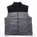 THE NORTH FACE ウールブレンド 中綿 ダウンベスト XL グレー ブラック ドローコード バイカラー A9U7
