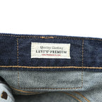 Levi Strauss 501 Rigid Denim Pants Jeans M Indigo Blue Big E Button Fly Leather Patch Bulgaria Made 00501-0162