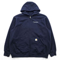 Carhartt Zip Up Hoodie,  Loose Fit Size XL, Navy, Rain Defender TS0614