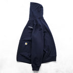 Carhartt Zip Up Hoodie,  Loose Fit Size XL, Navy, Rain Defender TS0614