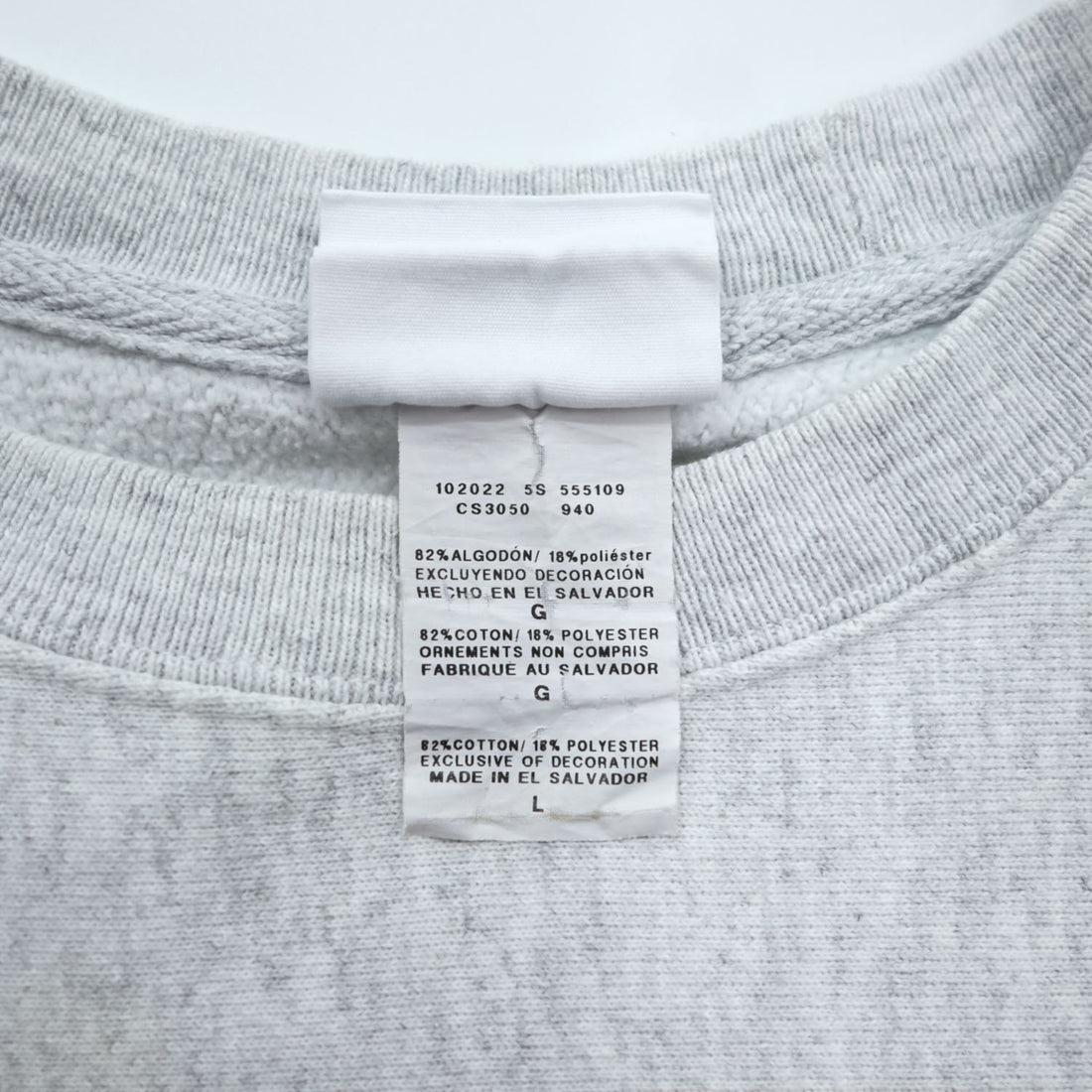 Champion Reverse Weave Sweatshirt, Size XL, Grey, GEORGIA College Arch Logo, Blue Tag, Reissue