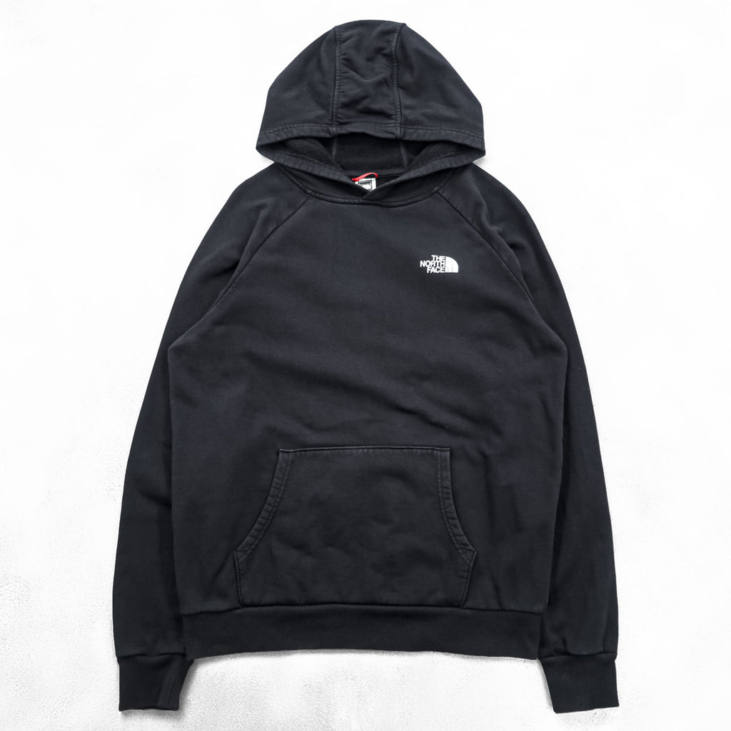 THE NORTH FACE Hoodie L Black RAGLAN RED BOX HOODIE Back Logo US Standard T92ZWU