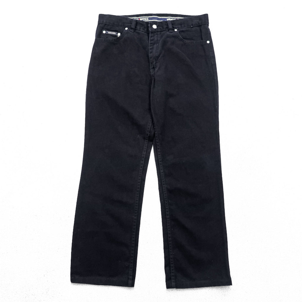 HUGO BOSS 90s Vintage Made in Italy ALABAMA Jeans Black L