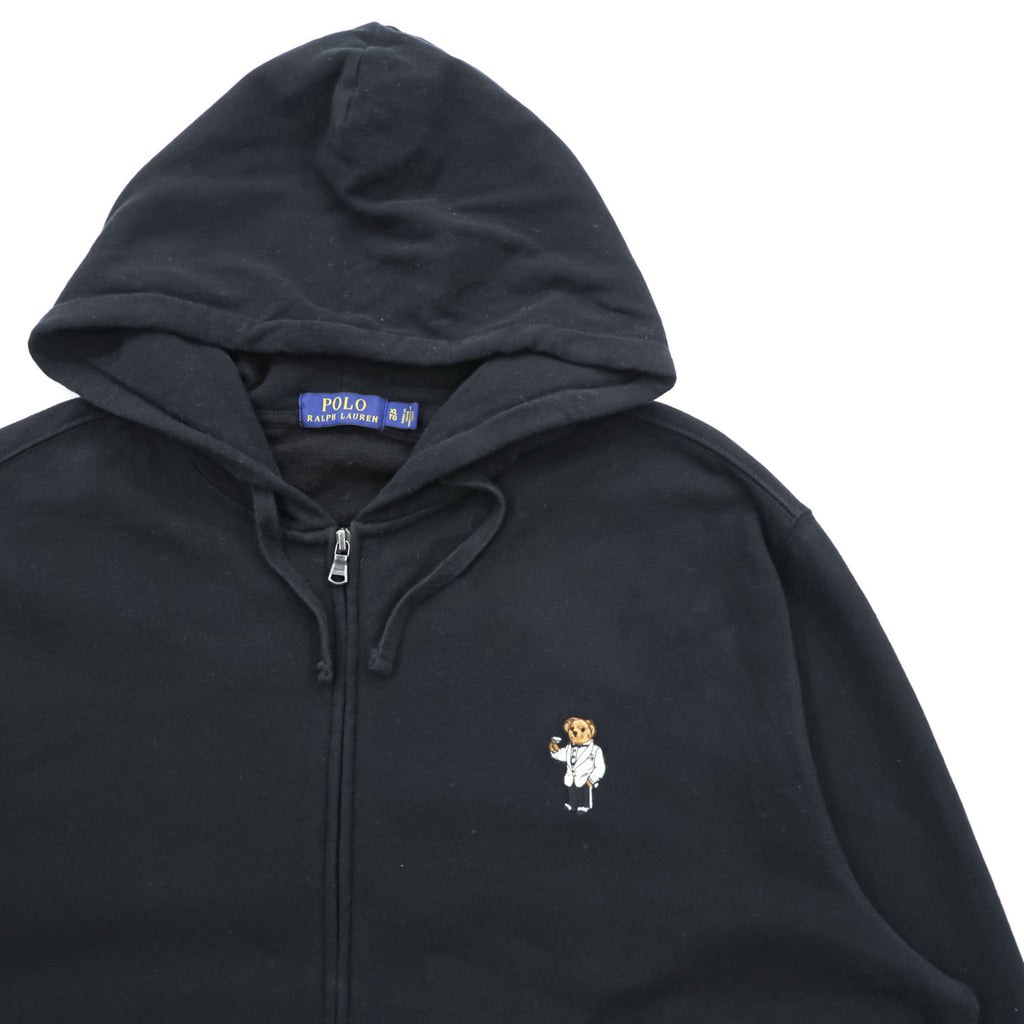 Polo Ralph Lauren Polo Bear Zip Up Hoodie XL Black Cotton