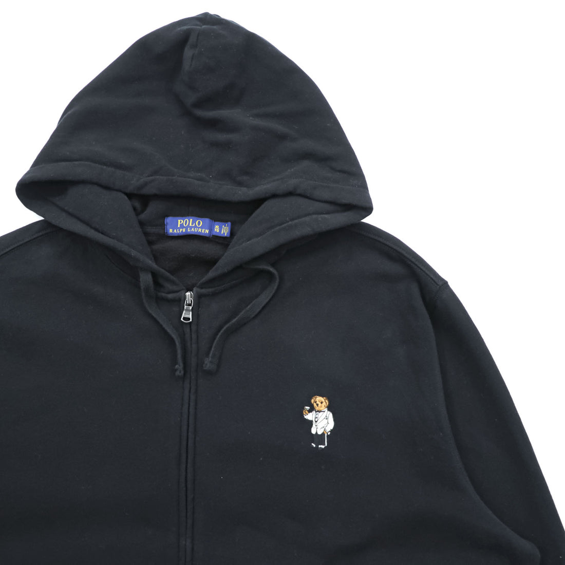 Polo Ralph Lauren Polo Bear Zip Up Hoodie XL Black Cotton