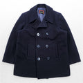 McGregor 80s Vintage Japan Made Melton Wool Peacoat Navy Double Breasted Short Coat Made in Japan Size L