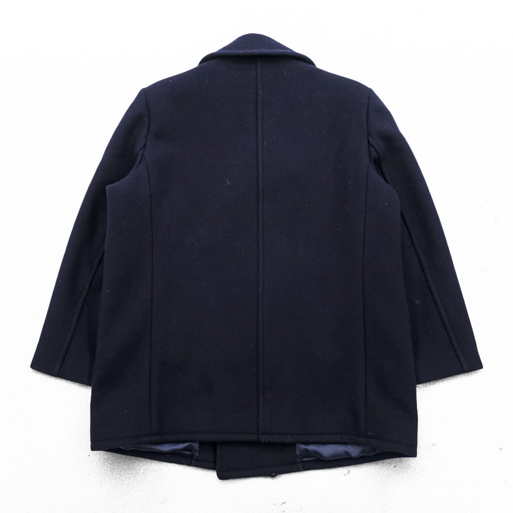 McGregor 80s Vintage Japan Made Melton Wool Peacoat Navy Double Breasted Short Coat Made in Japan Size L