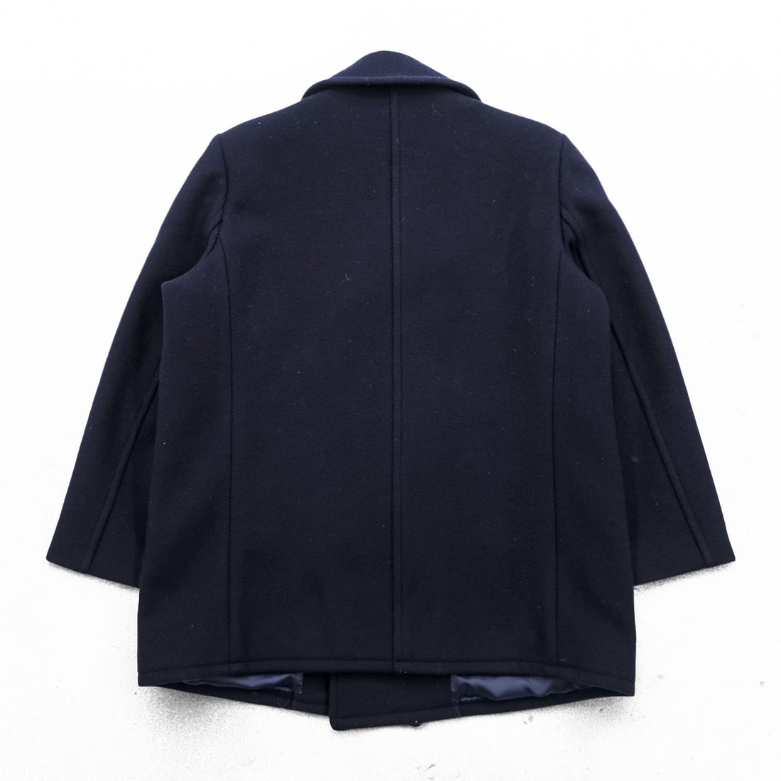 McGregor 80s Vintage Japan Made Melton Wool Peacoat Navy Double Breasted Short Coat Made in Japan Size L