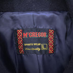 McGregor 80s Vintage Japan Made Melton Wool Peacoat Navy Double Breasted Short Coat Made in Japan Size L