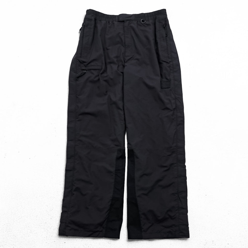 THE NORTH FACE 90年代 シェル アウトドアパンツ L ブラック ULTREX by Burlington 防水 透湿 フルサイドジップ スキー スノーボード US規格