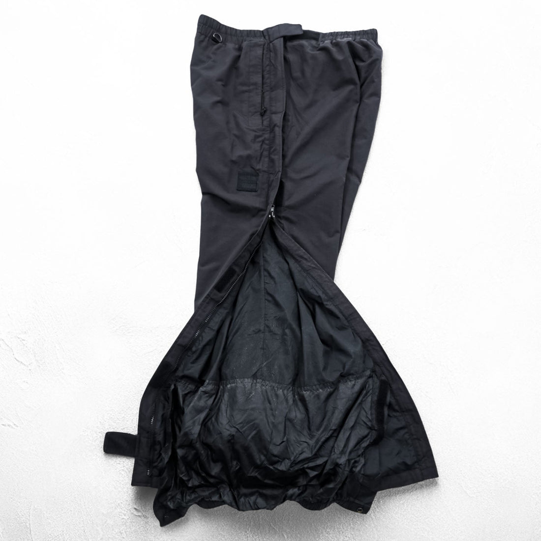 THE NORTH FACE 90年代 シェル アウトドアパンツ L ブラック ULTREX by Burlington 防水 透湿 フルサイドジップ スキー スノーボード US規格