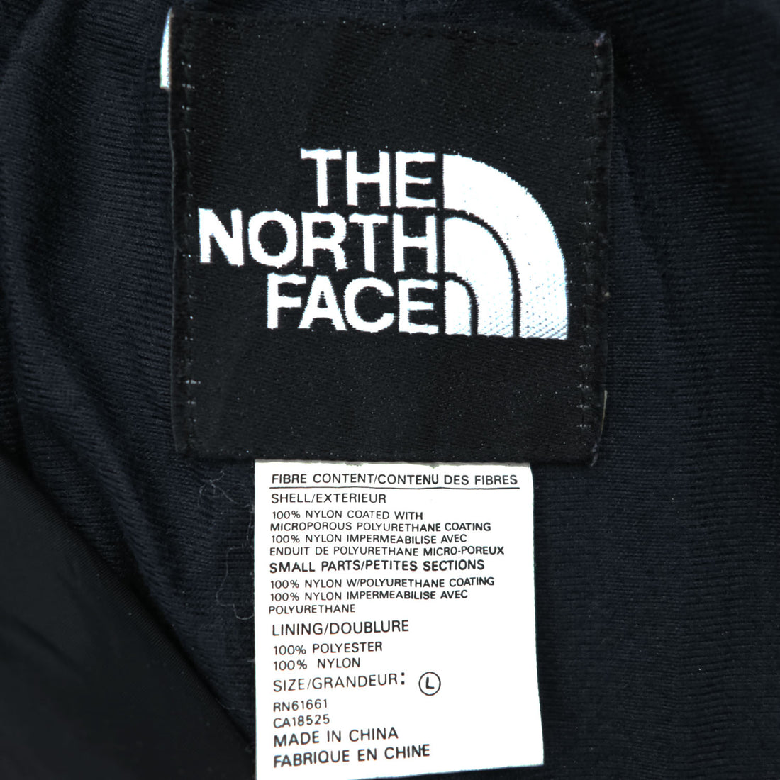 THE NORTH FACE 90年代 シェル アウトドアパンツ L ブラック ULTREX by Burlington 防水 透湿 フルサイドジップ スキー スノーボード US規格
