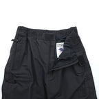 THE NORTH FACE 90年代 シェル アウトドアパンツ L ブラック ULTREX by Burlington 防水 透湿 フルサイドジップ スキー スノーボード US規格