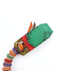 OJAGA DESIGN Made in Japan Leather Wallet Chain Wallet Rope Code Orange, Purple, Green ABIDJAN