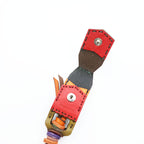 OJAGA DESIGN Made in Japan Leather Wallet Chain Wallet Rope Code Orange, Purple, Green ABIDJAN