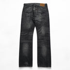 Levi Strauss 501 Denim Pants Jeans, Size M, Gray, Leather Patch, Button Fly, 00501 2144