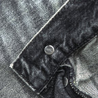Levi Strauss 501 Denim Pants Jeans, Size M, Gray, Leather Patch, Button Fly, 00501 2144