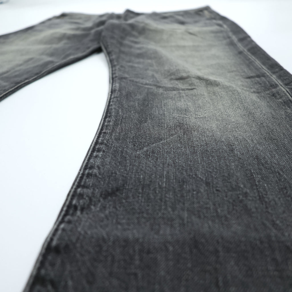 Levi Strauss 501 Denim Pants Jeans, Size M, Gray, Leather Patch, Button Fly, 00501 2144