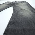 Levi Strauss 501 Denim Pants Jeans, Size M, Gray, Leather Patch, Button Fly, 00501 2144