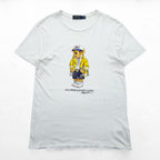 Polo Ralph Lauren ポロベア プリント Tシャツ M ホワイト コットン
