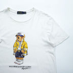 Polo Ralph Lauren ポロベア プリント Tシャツ M ホワイト コットン