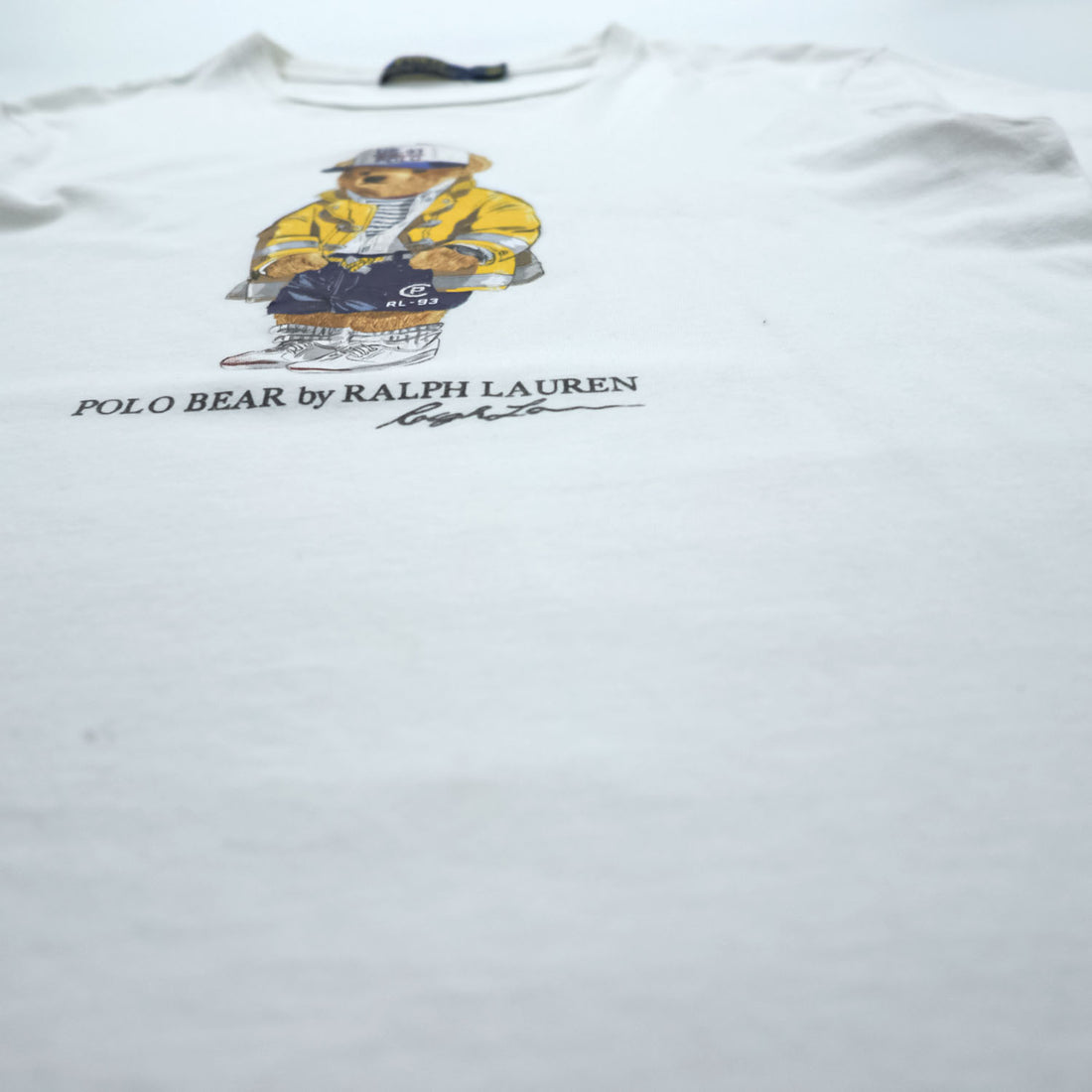 Polo Ralph Lauren ポロベア プリント Tシャツ M ホワイト コットン