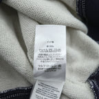 Polo Ralph Lauren V-gusset sweatshirt, size L, beige/navy, with arch logo patch and ribbed trim.