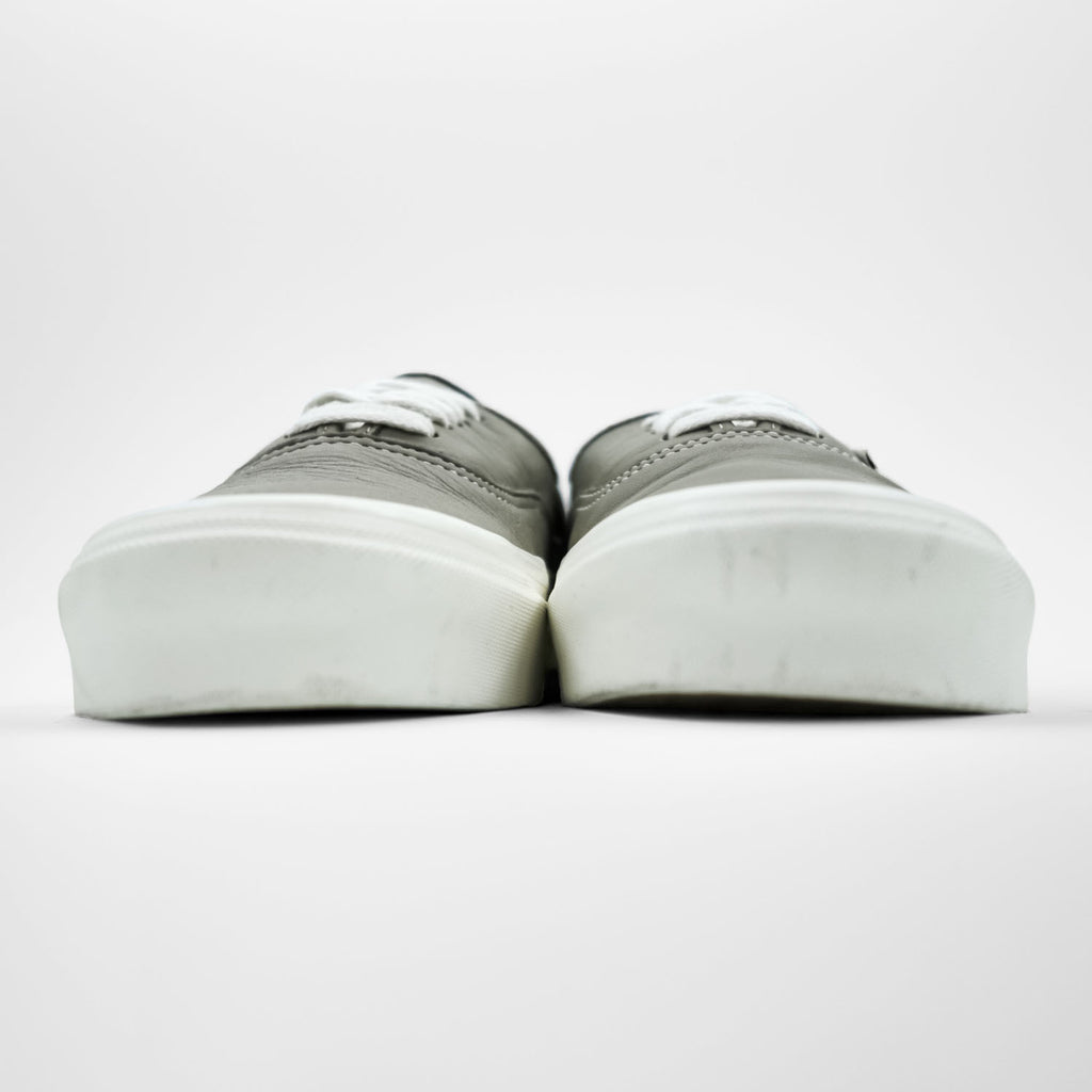 VANS オーセンティック AUTHENTIC E LTR ローカットスニーカー 27cm グレー シボ革