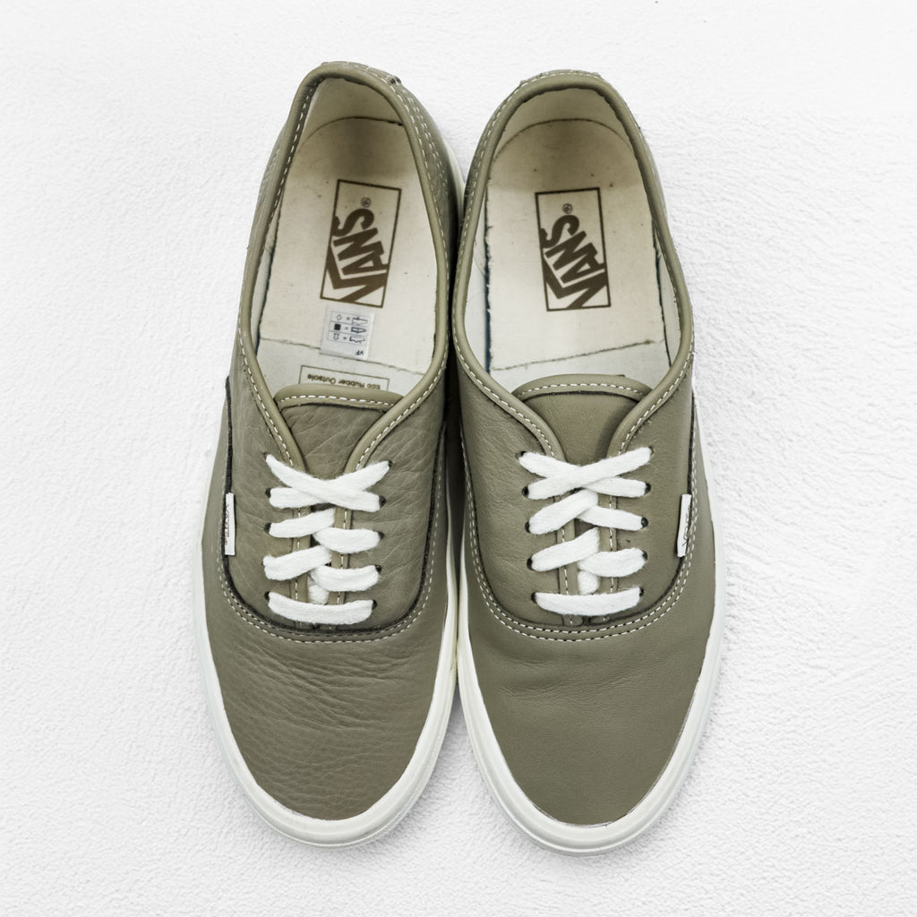 VANS オーセンティック AUTHENTIC E LTR ローカットスニーカー 27cm グレー シボ革