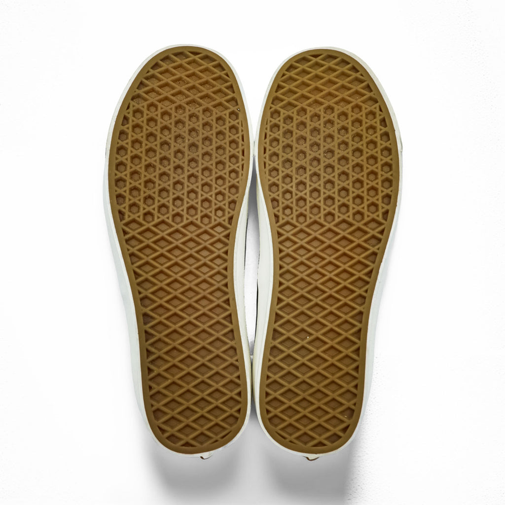 VANS オーセンティック AUTHENTIC E LTR ローカットスニーカー 27cm グレー シボ革