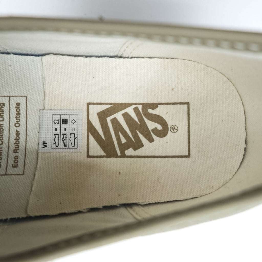 VANS オーセンティック AUTHENTIC E LTR ローカットスニーカー 27cm グレー シボ革