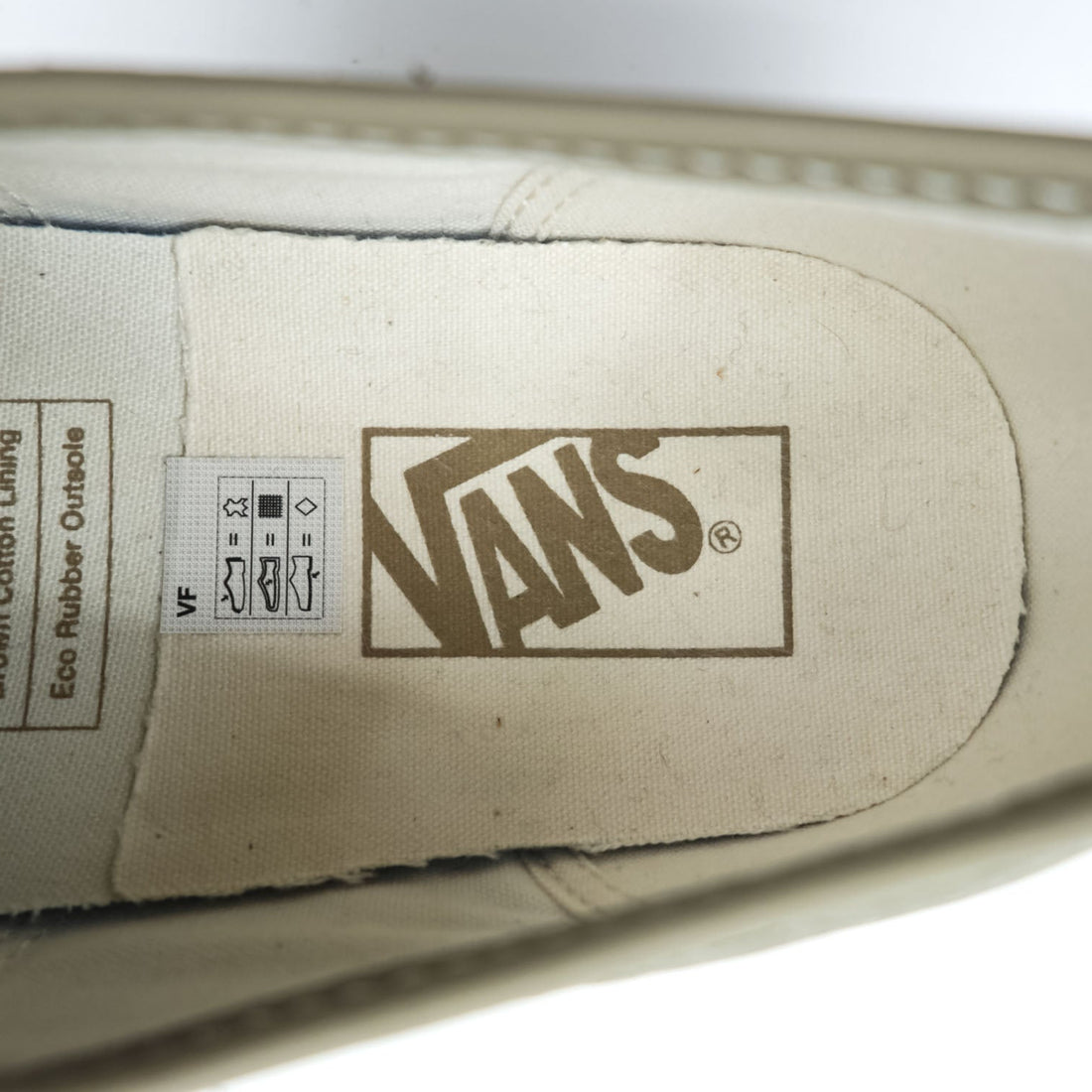 VANS オーセンティック AUTHENTIC E LTR ローカットスニーカー 27cm グレー シボ革