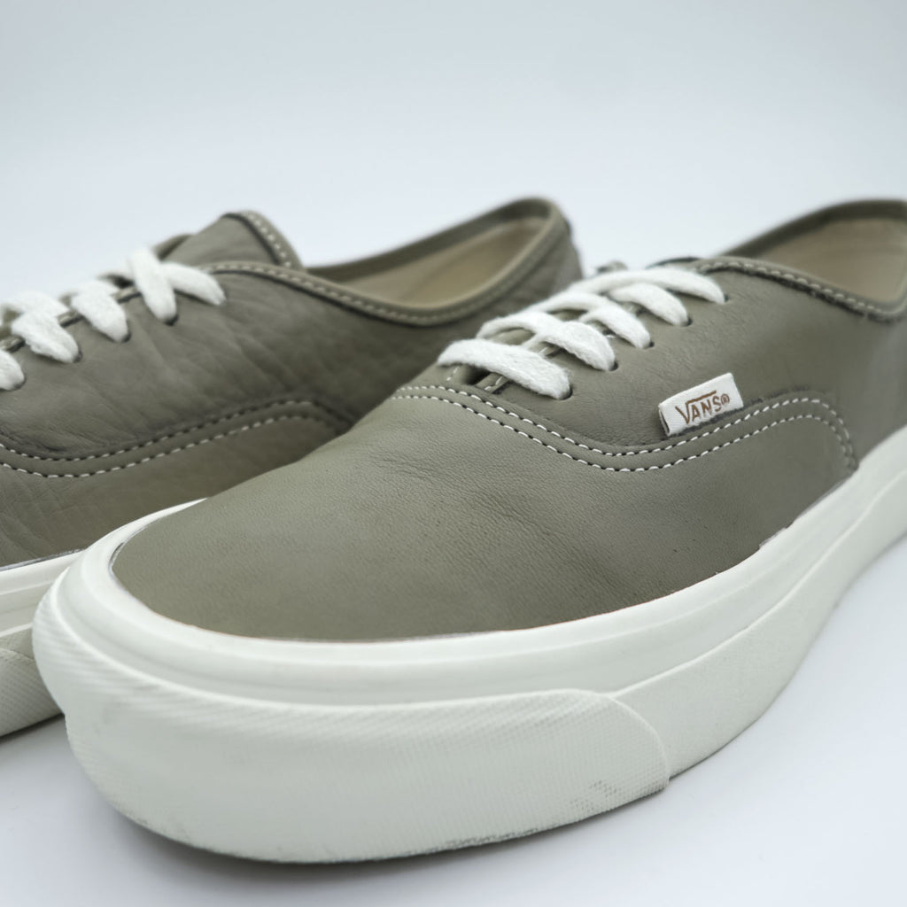 VANS オーセンティック AUTHENTIC E LTR ローカットスニーカー 27cm グレー シボ革