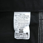 Carhartt USA Made Duck Double Knee Painter Work Pants LOOSE ORIGINAL FIT L Black Unused B01