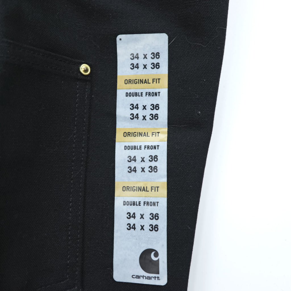 Carhartt USA Made Duck Double Knee Painter Work Pants LOOSE ORIGINAL FIT L Black Unused B01